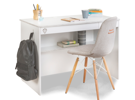 Birou mediu cu 2 sertare WHITE 113x59xH75cm alb