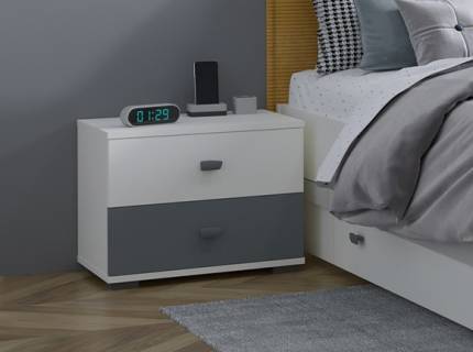 Noptiera cu doua sertare ALL ROOM CONCEPT 56x45x40cm configurabila