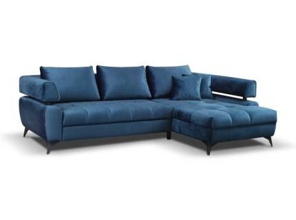 Coltar extensibil PARIS cu lada pentru depozitare, personalizabil 267x188cm