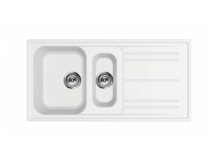 Chiuveta de bucatarie Smeg LZ102B, 100 cm latime, alba