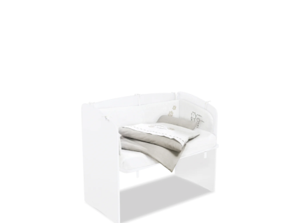 Patut lateral cu saltea (50x90cm) Anne