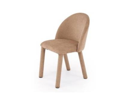 Scaun tapitat K598 material textil light brown 51x56xH83cm, picioare tapitate light brown