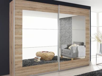 Dulap stejar sanremo/oglinda 226x210x62cm ALEGRO