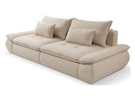 Canapea extensibila NUBE cu lada pentru depozitare, extensie individuala, personalizabila 263x122cm