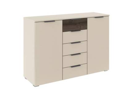 Comoda SAJO champagne/ stejar Atlantic dark 120x84x40cm 