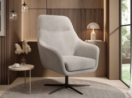 Fotoliu CUBO rotativ, cu spatar inalt, personalizabil 76x76xH97cm