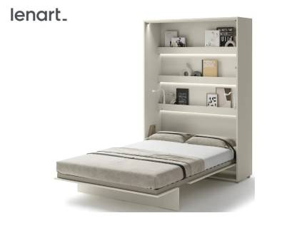 LENART BED CONCEPT BC-01 pat (140x200cm) rabatabil pe perete 151x46-228x218cm casmir