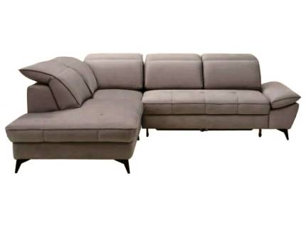 Coltar extensibil SIERRA cu lada pentru depozitare, tetiere reglabile 297x252-267cm