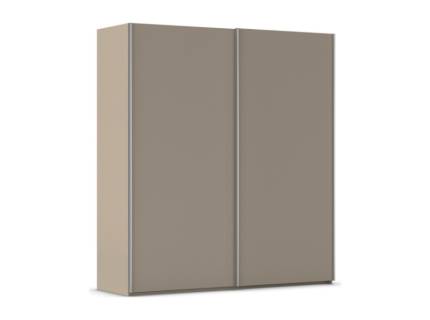 Dulap cu usi glisante TARO 201x223x69cm fango, maner aluminiu