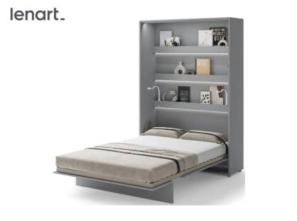 LENART BED CONCEPT BC-01 pat (140x200cm) rabatabil pe perete 151x46-228x218cm grey