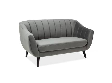 Canapea ELITE 2 VELVET fixa, catifea gri 153x85cm