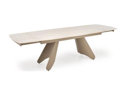 Masa extensibila SALIX din travertin casmir, metal casmir 180-260x90xH76cm