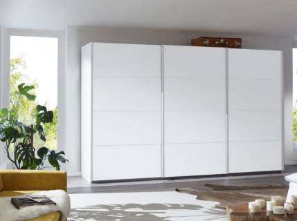 Dulap cu usi glisante KULMBACH 361x229x62cm alb alpin configurabil 