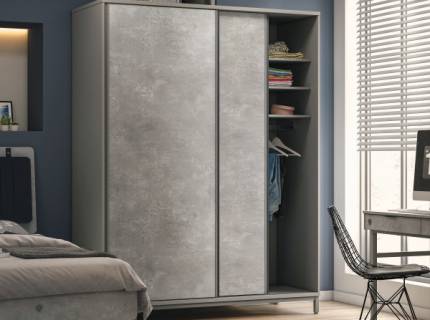 Dulap cu usi glisante SPACE GREY 