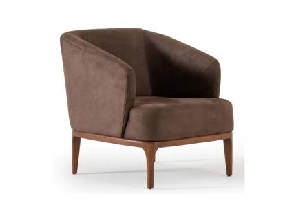 Fotoliu PORTA cu picioare din lemn, design minimalist, premium, personalizabil 75x85xH80cm