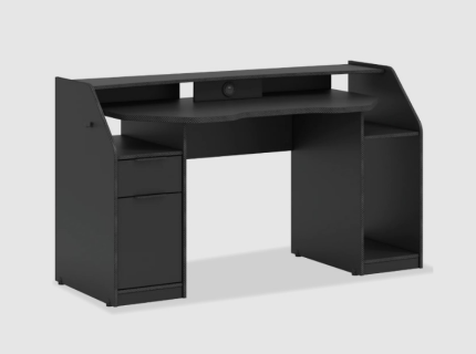 Birou de gaming cu 1 usa si 1 sertar BLACK GAMING 156x67xH90cm negru