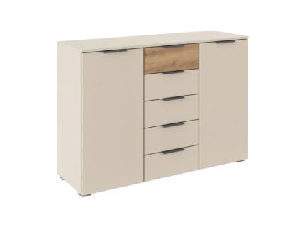 Comoda SAJO champagne/ stejar Artisan 120x84x40cm 