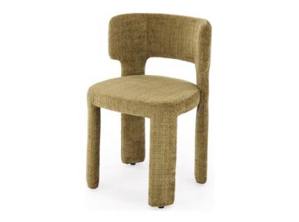 Scaun tapitat K600 material textil olive 55x53xH80cm, picioare tapitate olive