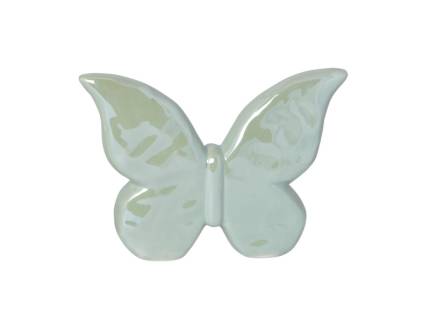 Fluture mediu verde perla din ceramica Varianta 3/3 