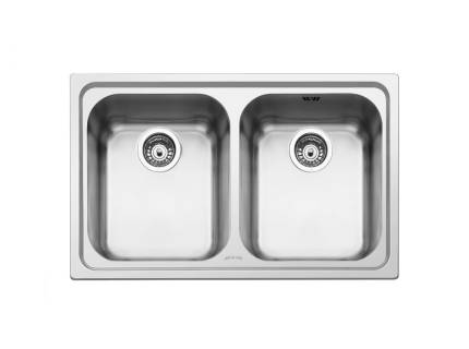 Chiuveta de bucatarie Smeg SP792-2, 79 cm latime, inox