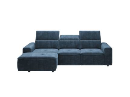 Coltar cu reglaj electric COLOMBO MINI cu lada pentru depozitare, tetiere reglabile, personalizabil 275x182cm