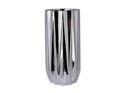 Vaza ceramica argintie 11x11x25cm