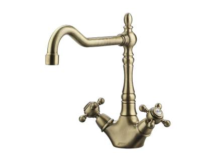 Baterie de bucatarie Smeg MIR8O, retro, alama