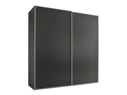 Dulap cu 2 usi glisante 167x240x68cm antracit mat, maner aluminiu model 1 SINFONIE PLUS 