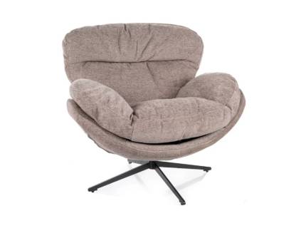 Fotoliu FLORENCE RAVEN rotativ, confortabil, material textil 96x102xH92m