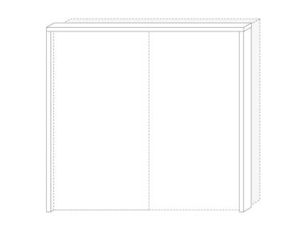 Rama passepartout dulap fara led 230cm PIANO BEIGE 