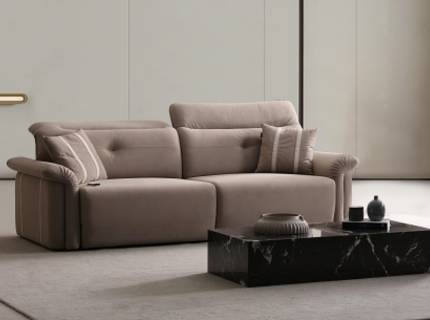 Canapea dublu extensibila electric VIGO cu tetiere reglabile 240x100cm, personalizabil 