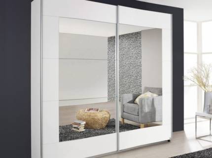 Dulap alb alpin/oglinda 181x210x62cm ALEGRO