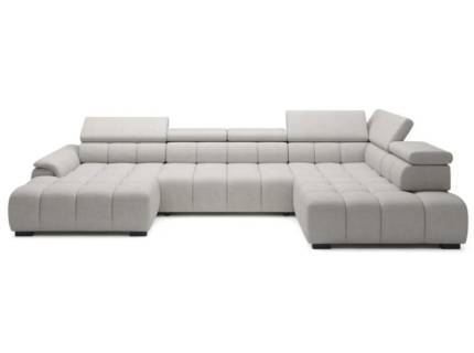 Coltar cu reglaj electric ALVIN XL cu tetiere reglabile, personalizabil 393x205x168cm