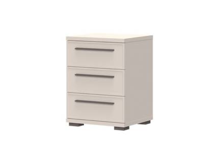 Noptiera cu 3 sertare OPERA 45x61x40cm casmir, manere si picioare maro