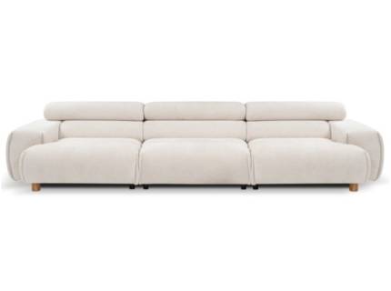 Canapea 3 locuri NARA fixa, cu tetiere reglabile, personalizabila 329x113cm