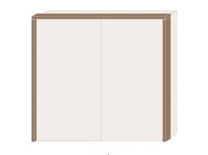 Rama passepartout fara led dulap 230cm GALA 