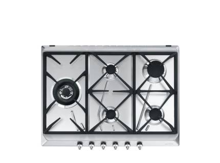Plita incorporabila pe gaz Smeg Classica Aesthetic SE775GH5, 70/75 cm
