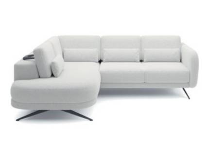 Coltar cu reglaj electric ILUSSIO L cu spatar reglabil, personalizabil 248x205cm