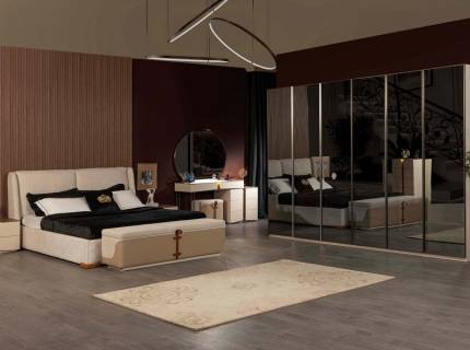 Dormitor OLINDA CU PAT DE 160X200CM Varianta 3