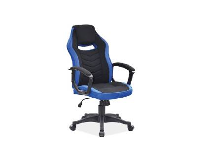Scaun gaming reglabil pe inaltime, rotativ, cu mecanismul TILT CAMARO black / blue 