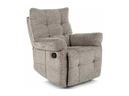 Fotoliu ATOS RAVEN cu recliner manual, material textil grey 88x94-160xH103cm