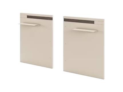 Set 2 tablii pt pentru noptiere LUANA 64x83x20cm champagne/ Atlantic Dark, cu polita