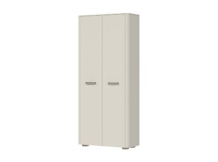 Dulap hol cu 2 usi AIR 86x195x35cm Pepper White/ stejar Furneo