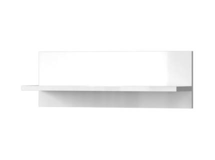 Polita suspendata PIANO WHITE 90x30x21cm alb lucios