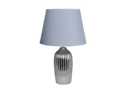 Lampa ceramica argintiu/ gri 28x43cm