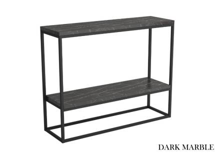 Consola DULIT din PAL 100x30xH80cm, metal negru / auriu