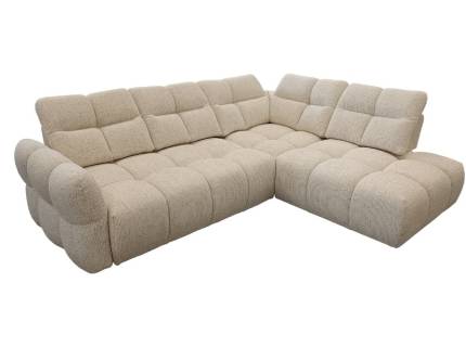 Coltar CALMA fix cu tetiere reglabile, spatar reglabil, personalizabil 277x225cm