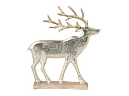 Figurina ren mare auriu din metal