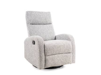 Fotoliu OLIMP cu recliner manual, material textil gri 72x80-160xH101cm