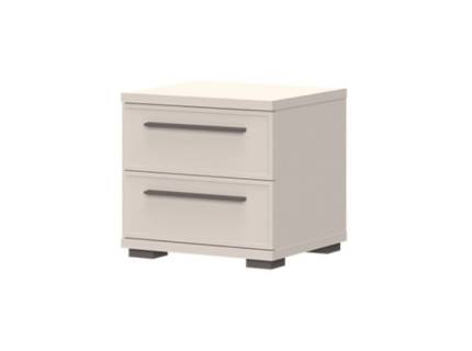 Noptiera cu 2 sertare OPERA 45x43x40cm casmir, manere si picioare maro